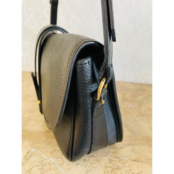 Rare Dooney AND Bourke Equestrian AWL crossbody/shoulder bag Black color - Picture 5 of 9